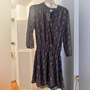 J. Crew Factory Women’s XS Floral Multi-Color Print Dress with drop waist band